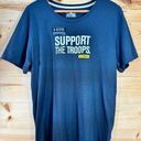 Under Armour  Women's Size XL Black Graphic Print "Support The Troops" T-Shirt NE Photo 0