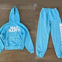 Madhappy  set blue hoodie pullover joggers pants bundle Photo 0