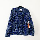 Nordstrom NWT  X CRISTINA MARTINEZ Fleece Jacket Blue Medium Photo 34