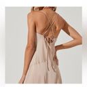 ASTR  The Label Palisades Cowl Neck Maxi Dress Sz XL Champagne color Photo 3