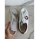 G by Guess  Red White Leather Sneakers Sz 8.5 Photo 4