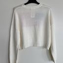 moon&madison American flag iconic crewneck pullover knit sweater medium cream NEW NWT Photo 4