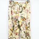 White House | Black Market  WHBM Womens Tropical Floral Satin Wide Leg Pants Size L Photo 8