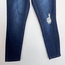 BP  Women's Cotton Blend Button Front Distressed Jeans in Dark Blue size 30 Photo 3