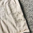 Y2K VTG Khaki Cargo Overalls Dress Tan Size M Photo 5