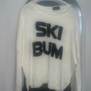 Wooden Ships  Ski Bum block letter oversized sweater Size s/m Photo 1