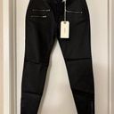 Harper NWT  (Francesca’s) Coated Black Skinny Jeans, zip pockets, ankle zip 10/30 Photo 0