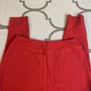 Aerie  Red Waffle Knit Pajama Lounge Leggings Jogger Bottoms Photo 2