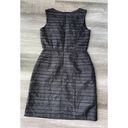 Cynthia Rowley  Black Fit & Flare Dress Size 6 Striped Textured K2 Photo 1