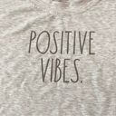 Rae Dunn  Positive Vibes Short Sleeve Shirt Women’s Large Photo 2