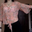 Kirra Pacsun  Floral Tie Top Photo 2