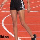 Adidas  black 3striped ladies running shorts! Photo 1