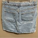 Topshop ‎ Womens A Line Skirt Blue Pockets Button Fly Medium Wash Denim. Size 8 Photo 1