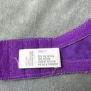 Second Skin Vintage Lilyette Bra 34C  Satin Sheer Lace Purple Unlined 878 USA Photo 8