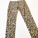 POL  Cheetah Print Twill Skinny Pants Photo 1