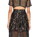 Elliatt  Velosity Dress Small Black Lace Midi Cocktail Wedding Formal Cut Out Photo 3