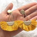 American Eagle yellow fringe earrings Photo 0