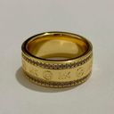 Michael Kors Gold-Tone Brass Eternity Ring Size 6 Photo 6