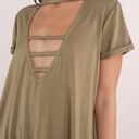Tobi Plunging Front Strappy Tee Photo 1