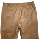 Liz Claiborne  Sloane Flat Front Ankle Chinos Khakis Size 14 Pockets Earthy Tan Photo 4