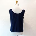 St. John  Basics Navy Knit Tank Photo 2