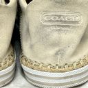 Coach  parson shoes 7B cream color comfy lace up Photo 9