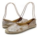 Rag and Bone  Georgie Silver Platinum Espadrille Slip-On Shoe Women’s Size 39.5 | 9 Photo 15