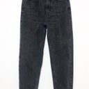 Pretty Little Thing  Mom Jeans Baggy Tapered Leg Size 4 Black Wash Photo 2