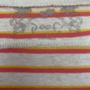 Poof ! SZ S white, orange and yellow striped t-shirt Photo 4