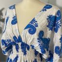 El Shadai Beach Resort Swim Wear Blue and White Cover Up Size undefined Photo 5