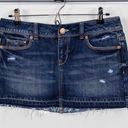 Aeropostale  Distressed Denim Mini Skirt Photo 0