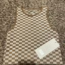 Aura checkered Cropped tank top Photo 0