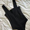 Abercrombie & Fitch Abercrombie And Ditch Black Squareneck Bodysuit  Photo 1