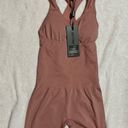 Bo+Tee FIGURE Open Back Define Luxe Unitard In Dusty Mauve Photo 4