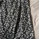 SheIn Black And White Floral Midi Skirt Photo 1