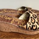 Sam Edelman Cork Wedge Sandals in Cheetah Print Cafe Hair- Size 8.5 Photo 4