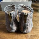 Adam Tucker  By‎ Me Too Women's Cali Sandal Pewter Metallic Snake size 9.5 Photo 2