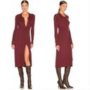 L'Agence NWT  Adley Long Sleeve Sweater Dress in Burgundy  size L Photo 1