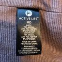 Active Life  Cardigan Sweater Size Medium Open Front Shawl Collar Soft Stretch Photo 5