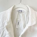 Madewell  Crinkle Cotton Cover Up Mini Shirtdress in Lighthouse Size XS NWT Photo 5