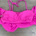 Raisin's  Hot Pink Ruffle Bikini Top Sz.S NWT Photo 6