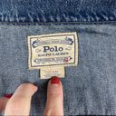 Polo  Ralph Lauren Women’s Nautical Patchwork Blue Denim Trucker Jacket Small Photo 9