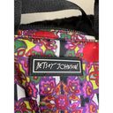 Betsey Johnson  Insulated Lunch Tote Bag  Cherrys Floral Black Stripe 10”x10 Photo 3