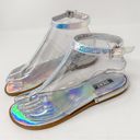 DKNY  Ava Iridescent Ankle Strap Thong Sandals, NEW, Size 6, MSRP $120 Photo 5