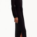 J.Crew Universal Standard X  Black Jersey Balloon Long Sleeve Maxi Dress Photo 1