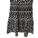 Rebecca Taylor  Leopard Print Sweater Dress Size Small Black and White Sleeveless Photo 3