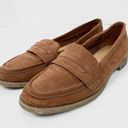 American Eagle  Tan Faux Suede Loafers Shoes Photo 0