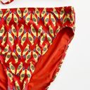 Modcloth [] Orange Retro Birds Print High Waisted Bikini The Carmen Franky Sz XL Photo 6