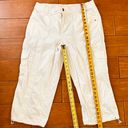 Style & Co Mid-Rise Cargo Capri Pants white Zipper & Button Closure Size size 12 Photo 2