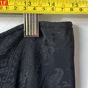 DKNY  Vintage Black Full Length Pencil Skirt Size 14 paisley pattern Photo 5